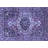 Oriental Machine Woven Wool/Polyester Area Rug in Purple-12775706