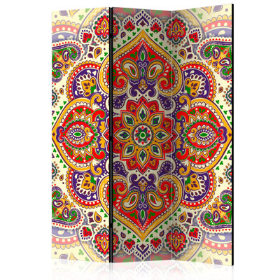 Majorelle Solid Wood Folding Room Divider