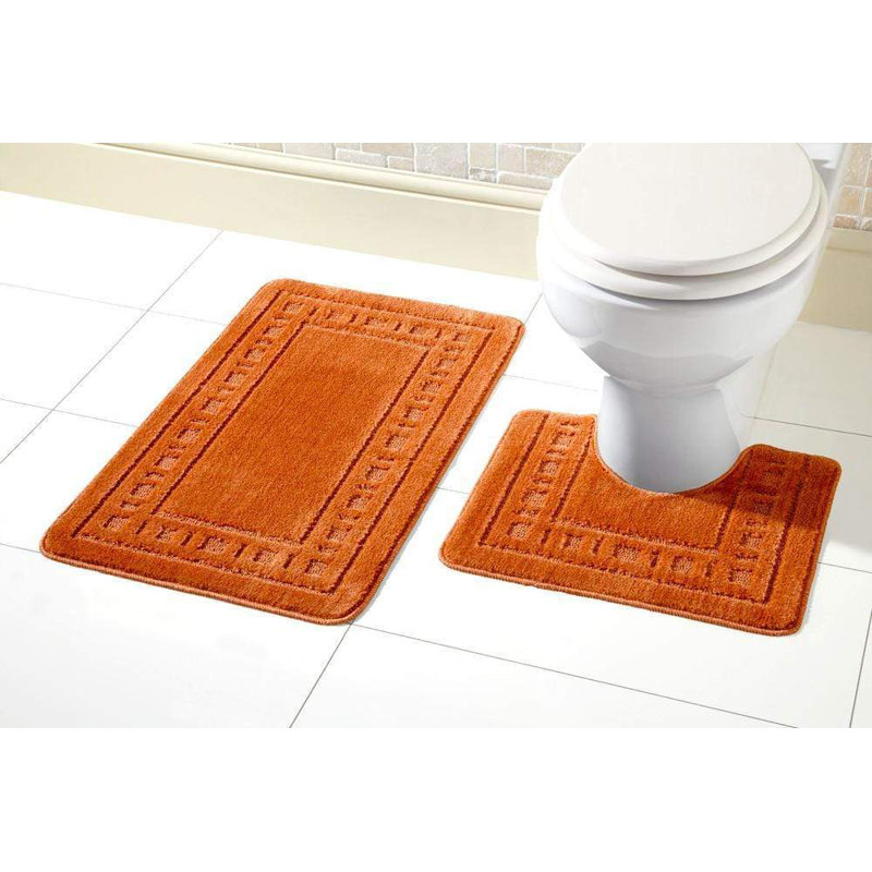 Non-Slip Bath Mat, Orange