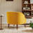 Gabrianna Upholstered Barrel Channel Chair With Wooden Legs-40586200