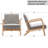 Carrel Upholstered Armchair-453591983