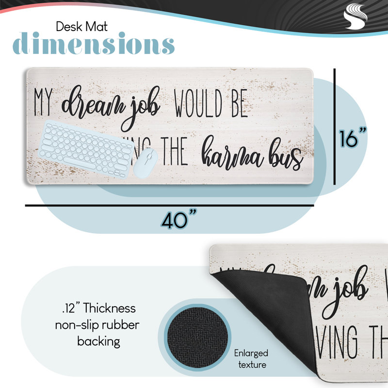 Tapis de bureau Dream Bus, 40 x 16