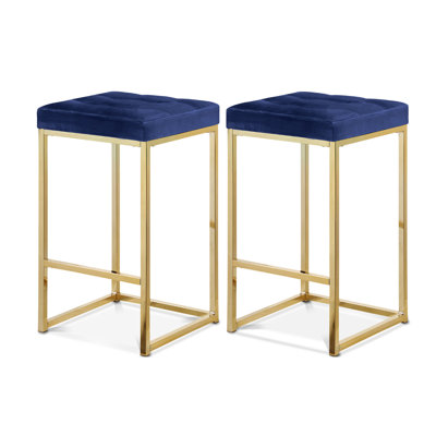 Pipe Counter Stool II In Velvet