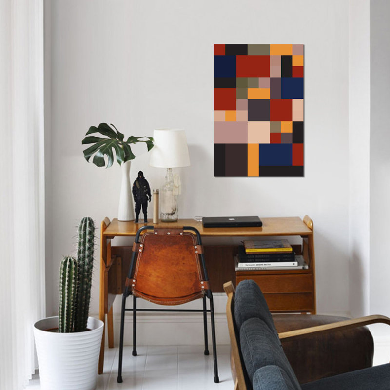 « bauhaus lives », impression sur toile, H 40 po x l 26 po x P 1,5 po, Toile tendue, Pas de tapis