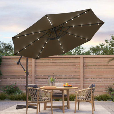 Parasol d'extérieur à DEL 10 pi