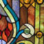 Vitrail de style vitrail 24,75 "H Tiffany
