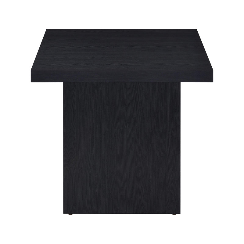 Table de bout carrée en stratifié noir