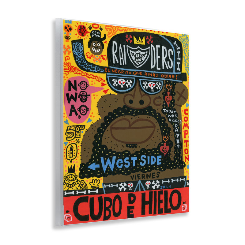 Iconic Hip Hop Collage Portrait, plaque murale, design par Jorge R. Gutierrez