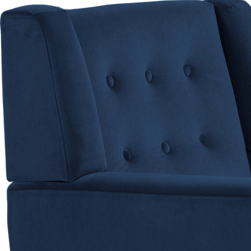 Jaqueze 73.4 Cm Wide Tufted Armchair, Royal Blue Velvet