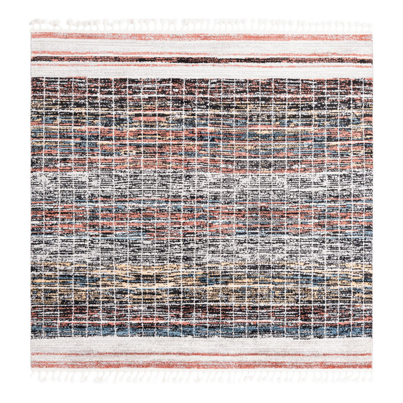Tapis Bungalow Rose Oliver Joriann, Carré 7 pi 10 po
