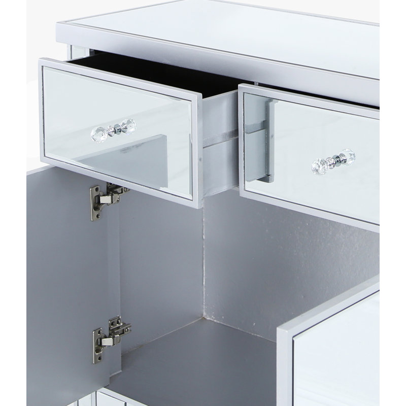 Aventurine 90cm Sideboard, Silver