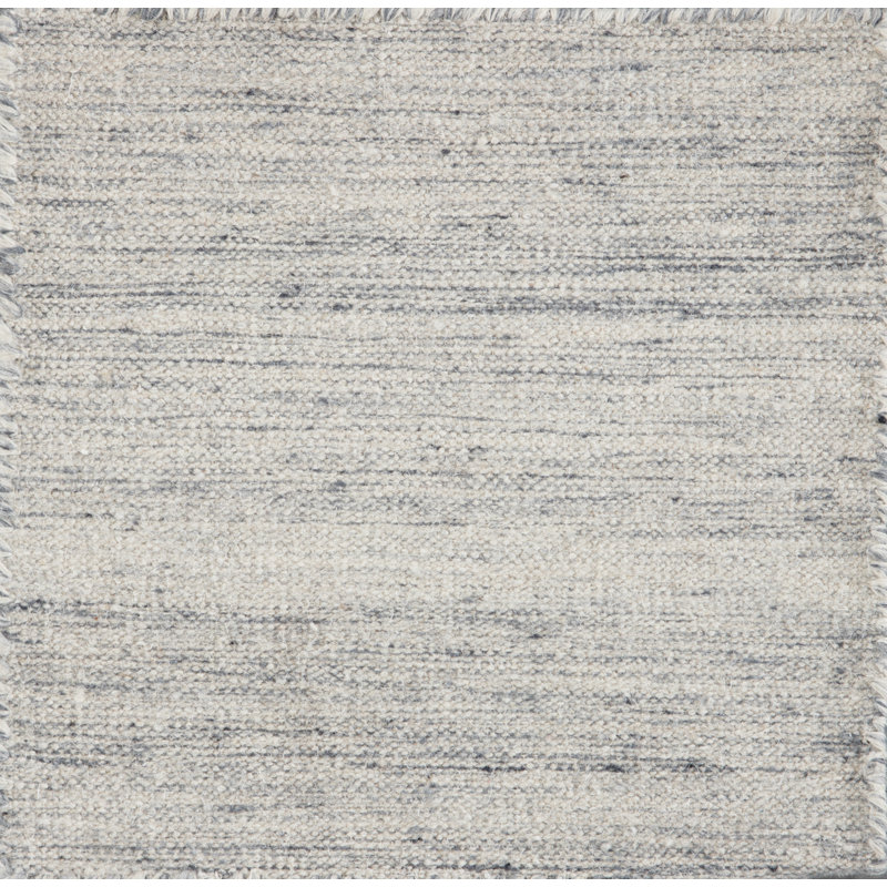 Textures Wool Area Rug in Ivory, Runner 3' x 12'