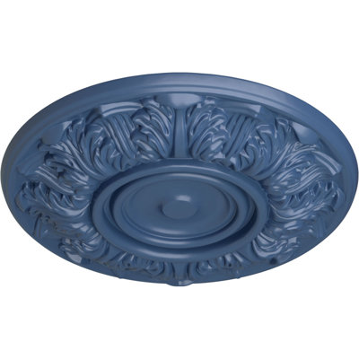 Endurathane Whitman Ceiling Medallion, 13"OD x 1 3/8"P (For Canopies up to 3 3/4"), Hand-Painted Americana Finish