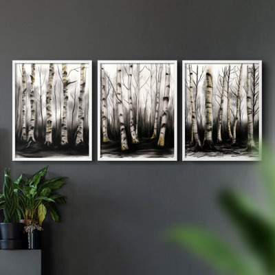 Lanscape Study Series II -Set of 3 Fric Giclee Prints -Prêt à accrocher