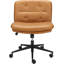 Faux Leather Swivel Accent Chair