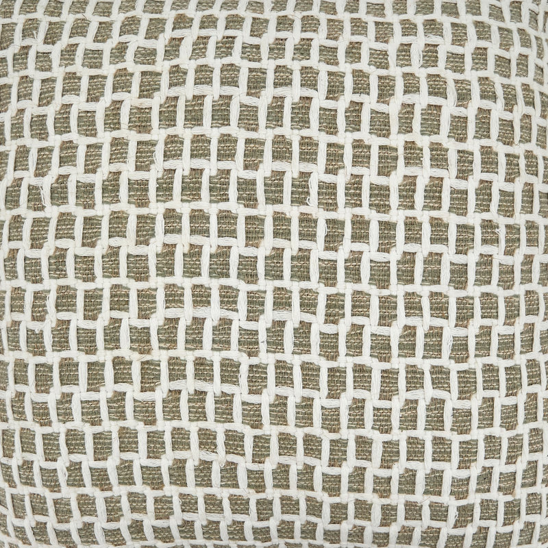 Natural Cotton Net Design Square Throw Pillow