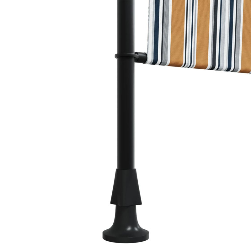 Store extérieur vidaXL jaune et blanc, Jaune / blanc, H 106,3 po x l 47,2 po