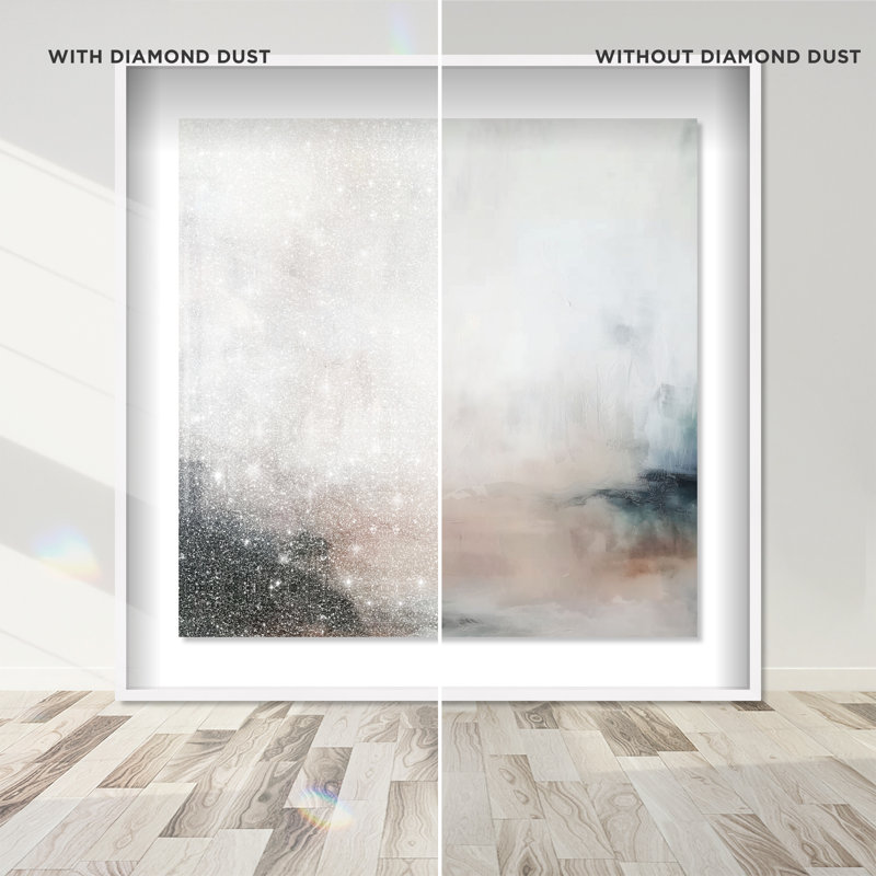Abstract painting Shadowbox Abstract Print by Oliver Gal, Black Frame, 12 x 12, 13.5"H x 13.5"W, White Frame