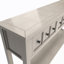 Console Ashay, table d'entrée, table de couloir de 60 po de long avec deux tiroirs de taille différente et tablette inférieure-248982202