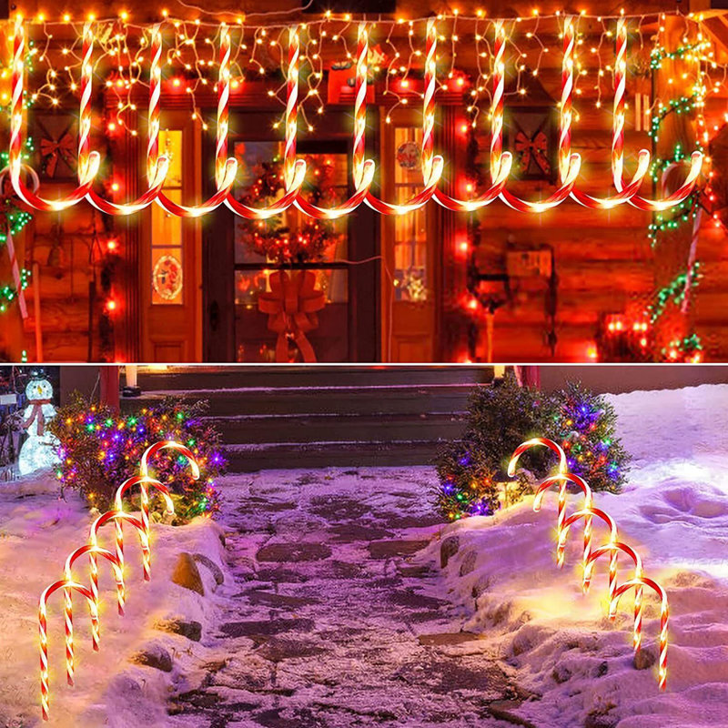LED Candy Canes Lighted Sign