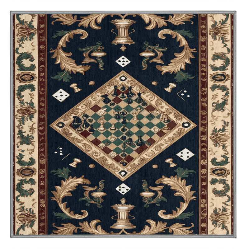 Tapis mauve lavable à la machine, Carré 7 pi