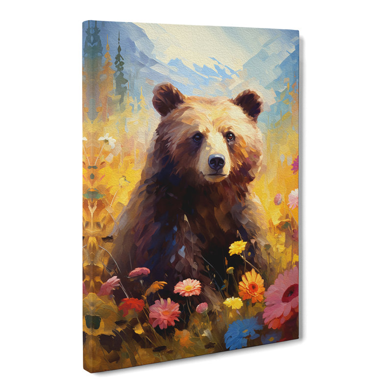 Bear Impressionism No.2 - Wrapped Canvas, 60cm H x 40cm W x 3cm D