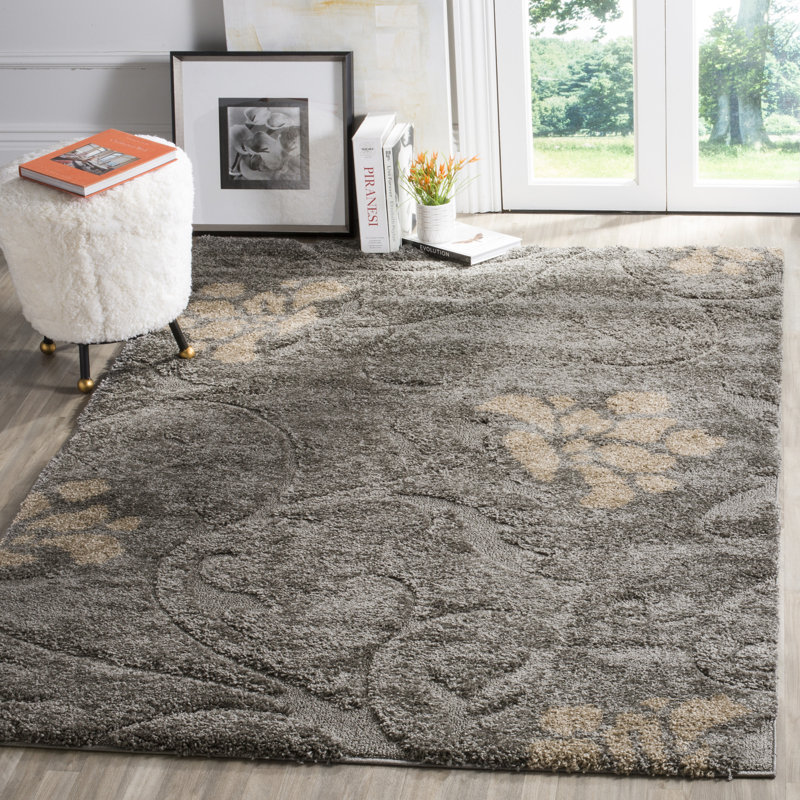 Chaffin Shag Performance Floral Rug, Rectangle 3'3" x 5'3"