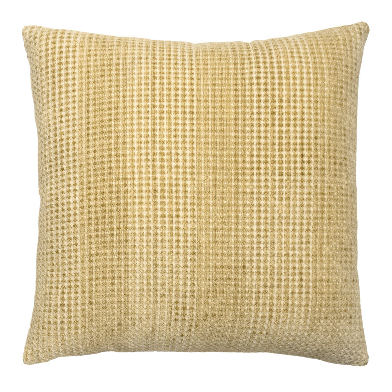 Morpho Square Woven Jacquard Pillow, 26"H x 26"W, Gold