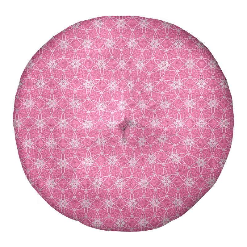 Coussin de sol Katelyn Elizabeth, H 26 po x l 26 po, Rose