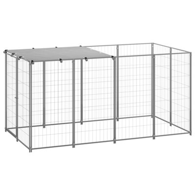 Potts 43.31cm H Metal Yard Kennel With Door