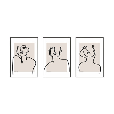 Romina Gadler "Figure and Form" 3-Piece Print Set