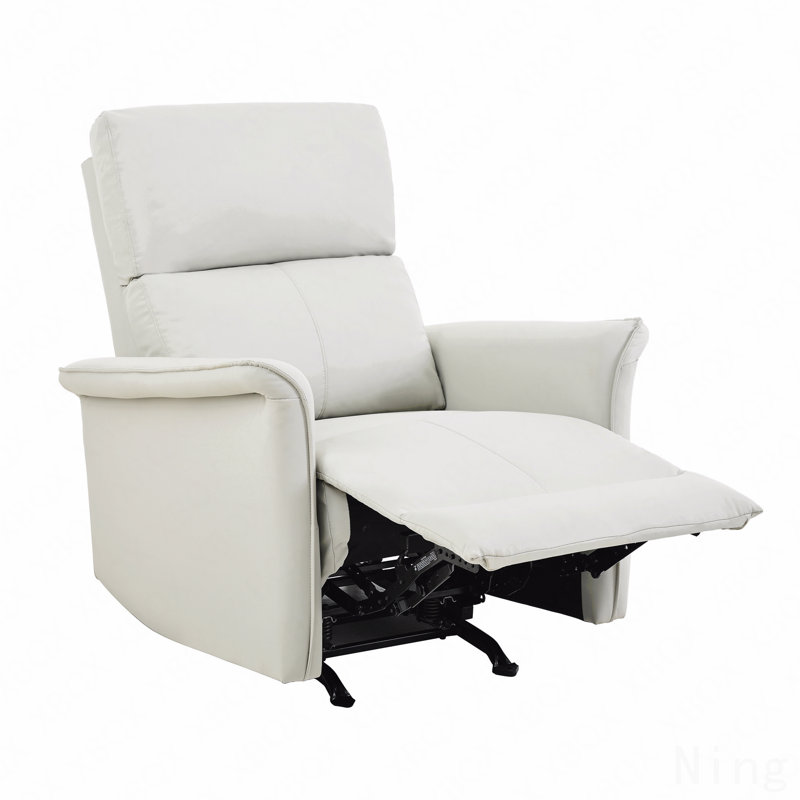 PU Leather Manual Rocker Recliner - Glider, Small Spaces, Nursery/Home Theater
