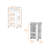 Glass Door Bar Cart With Bottle Holder And Casters-1273080516