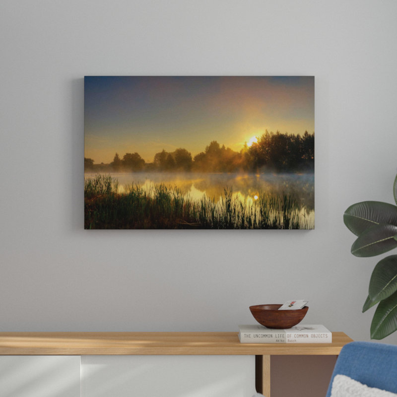 « canal lever », reproduction de photo sur toile tendue