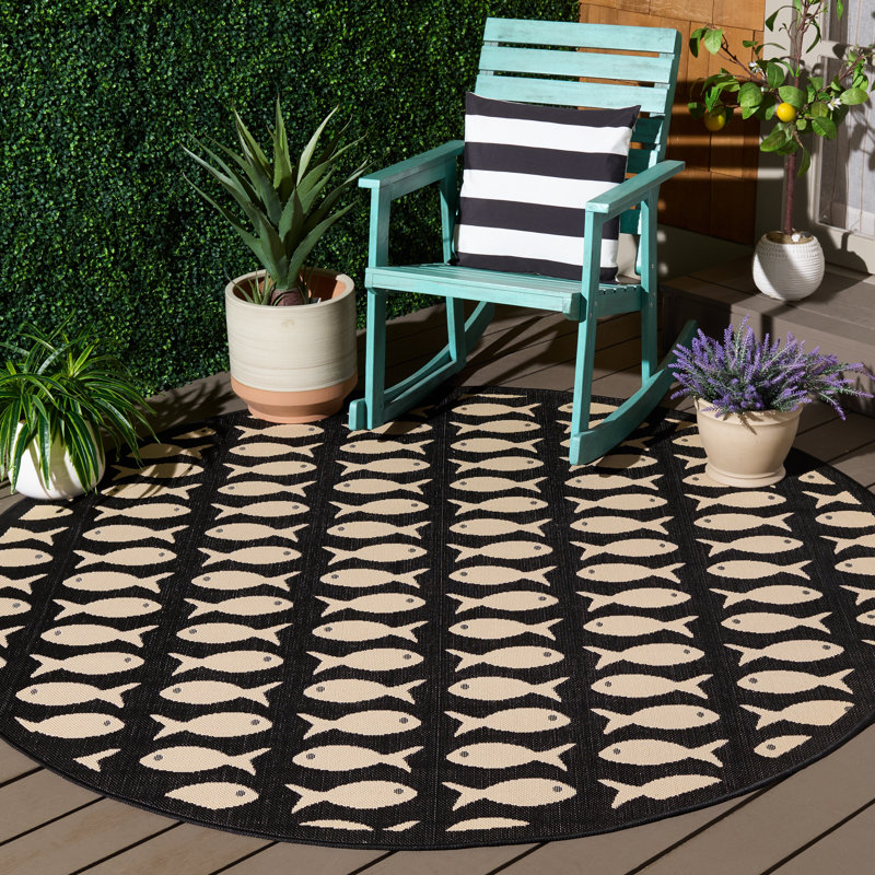 Tapis d'intérieur / extérieur Pompen Performance, Rond 6 pi 7 po