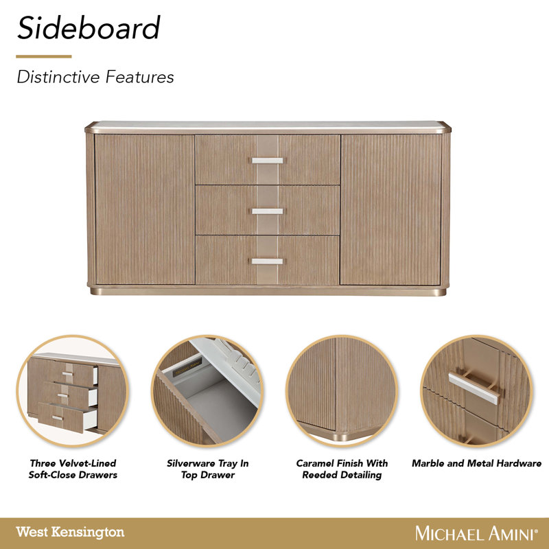 West Kensington Sideboard - Sea Salt Caramel, Tan