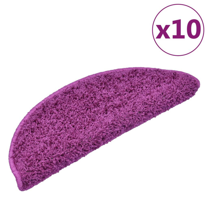 Stair Mats Violet, Semi-Circle 10.65cm x 25cm