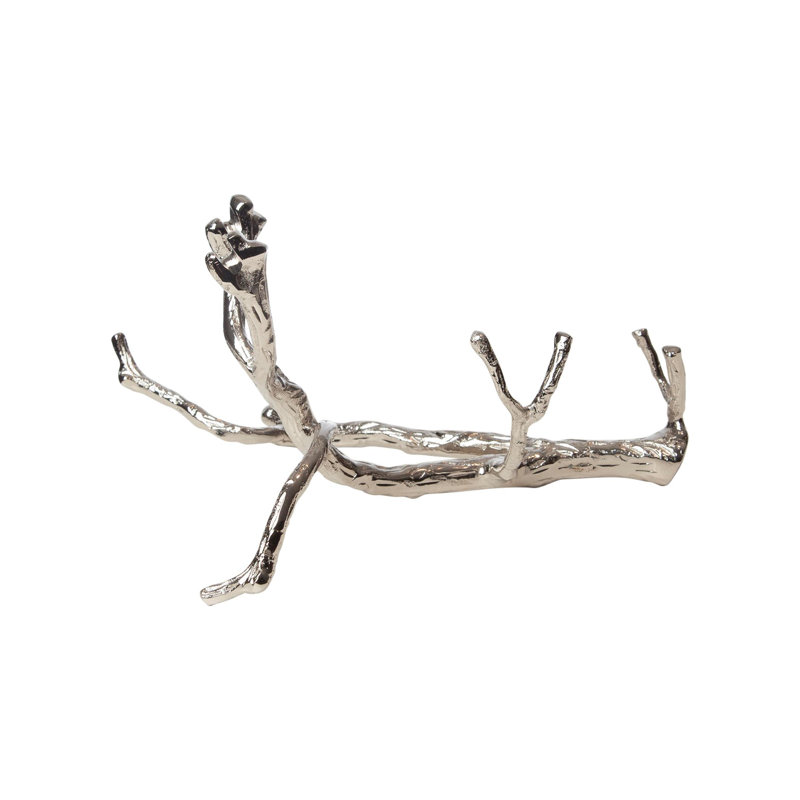 Twig Wine Bottle Holder, Nickel