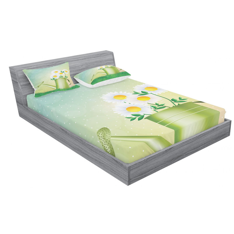 Microfiber Sheet Set, Queen Sheet Set with Fitted Sheet
