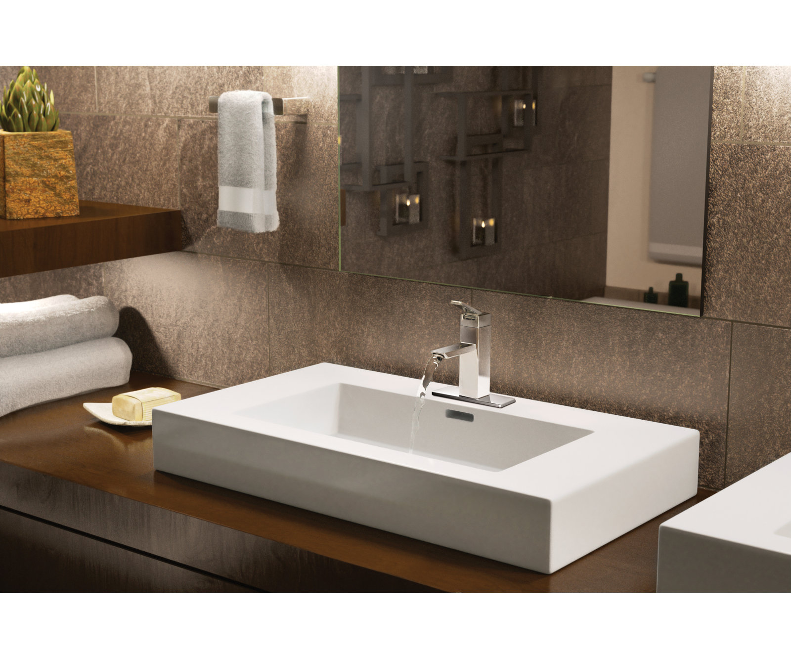 90 Degree 24" Wall Mounted Towel Bar, Chrome, 8.3"