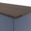 Armoire, maison de campagne, poubelle double inclinable bleue