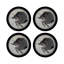 Zodiac Taurus Vegan Leather Round Pebble Placemat-1646898156