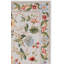 Tapis en laine bouclé / crocheté à la main à motif floral Sapin beige / vert / rouge-2058471217