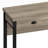 Long Dining Table Set With Power Outlets, Bar Kitchen Table Set With Circular Stools, Easy Assemble, Brown Gray Table+black Stool-1653247464-1653247471