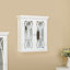 Armoire murale avec portes décoratives en verre Noires