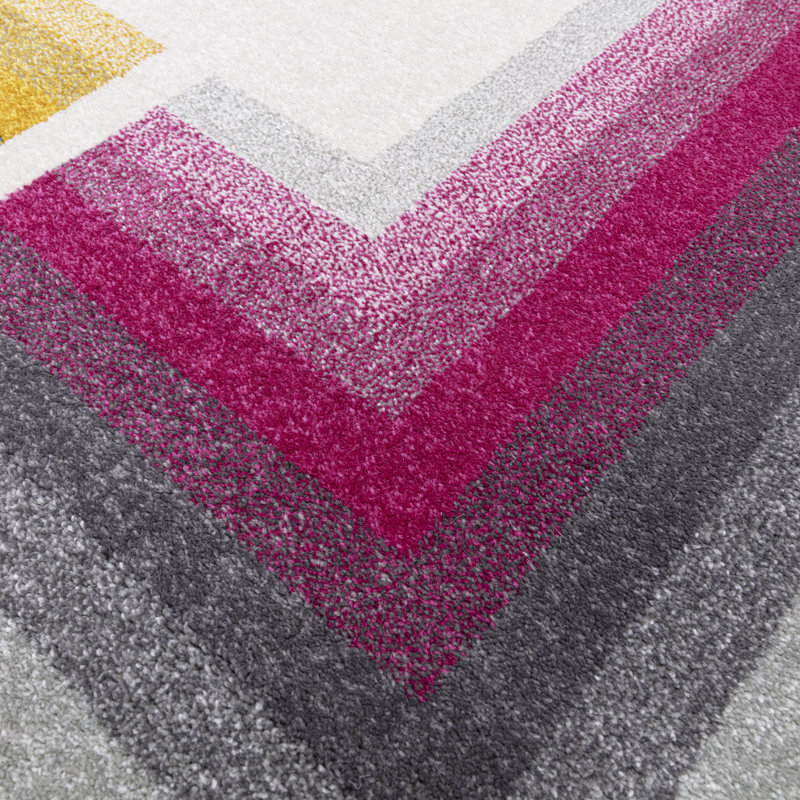 Geo Ivory/Multi Area Rug, Rectangle 80 x 150cm