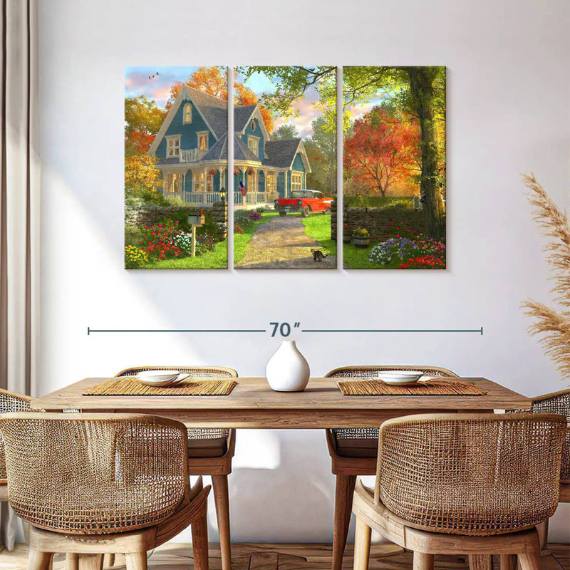 September Home, 36" H x 57" W