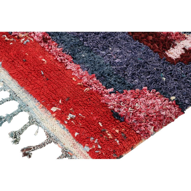 Wool Area Rug in Red