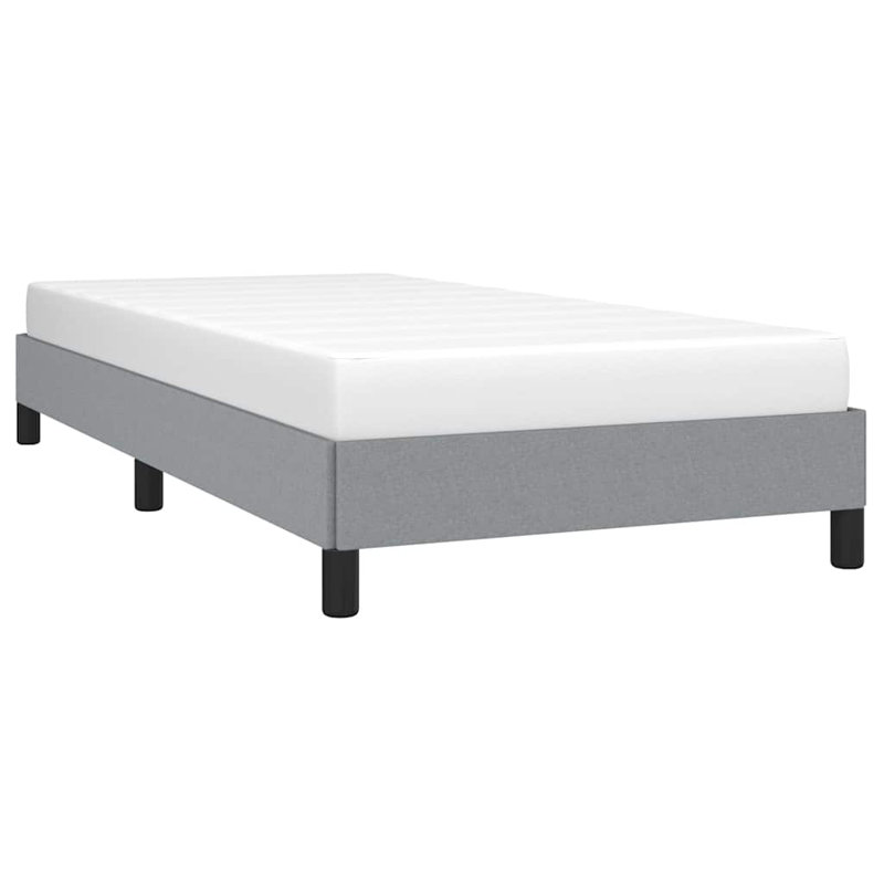Cadre de lit, base de lit tapissier en tissu, sans matelas, Simple TG, Gris clair, 9.8"