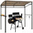 Outdoor 7 Feet Grill with Serving Shelf and Storage Hooks-50495382
